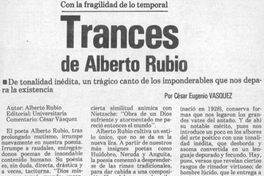 Trances de Alberto Rubio