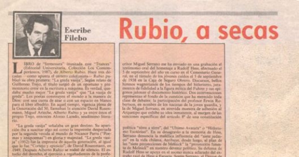 Rubio, a secas