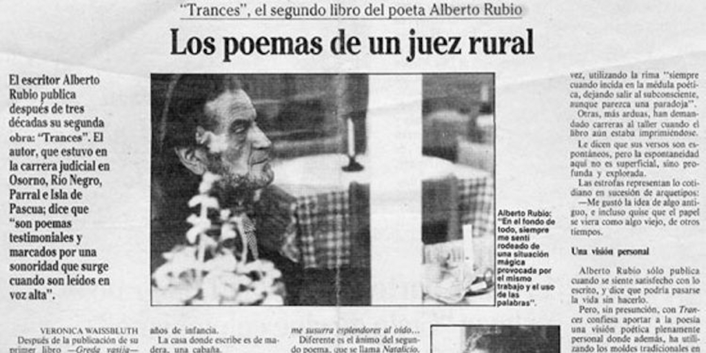 Los poemas de un juez rural