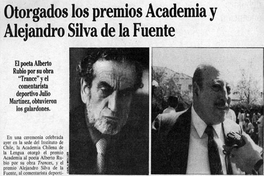 Otorgados los premios Academia y Alejandro Silva de la Fuente
