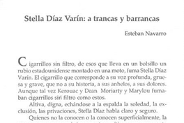 Stella Díaz Varín, a trancas y barrancas
