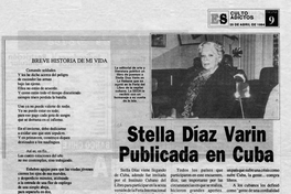 Stella Díaz Varín publicada en Cuba