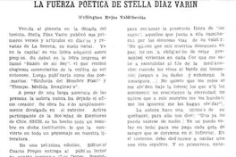 La fuerza poética de Stella Díaz Varín