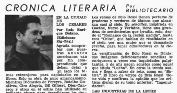 Crónica literaria : En la ciudad de los césares