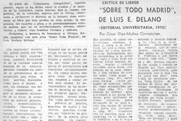 Sobre todo Madrid de Luis E. Délano