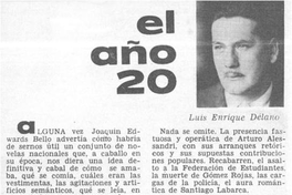 El año 20