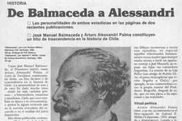 De Balmaceda a Alessandri