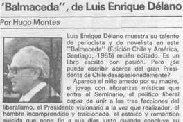 Balmaceda, de Luis Enrique Délano