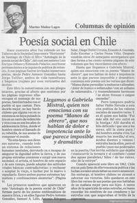 Poesía social en Chile