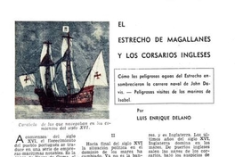 El estrecho de Magallanes y los corsarios ingleses