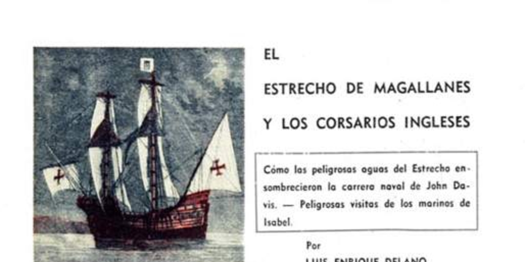 El estrecho de Magallanes y los corsarios ingleses