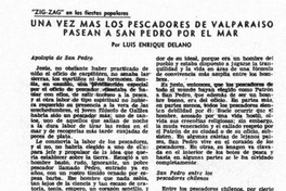 Una vez más los pescadores de Valparaíso pasean a San Pedro por el mar