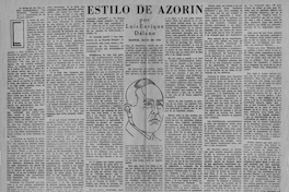 El estilo de Azorín