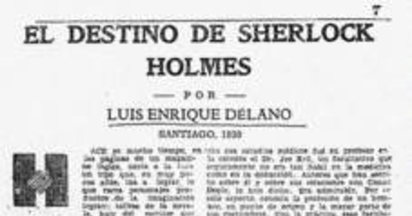 El destino de Sherlock Holmes