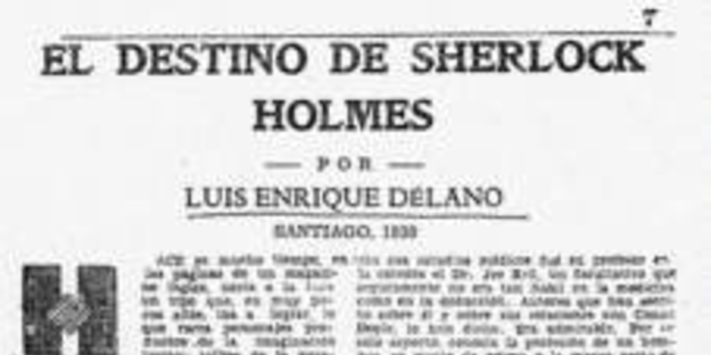 El destino de Sherlock Holmes