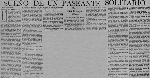Sueño de un paseante solitario