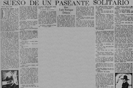 Sueño de un paseante solitario