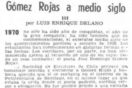 Gómez Rojas a medio siglo III