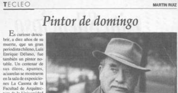 Pintor de domingo