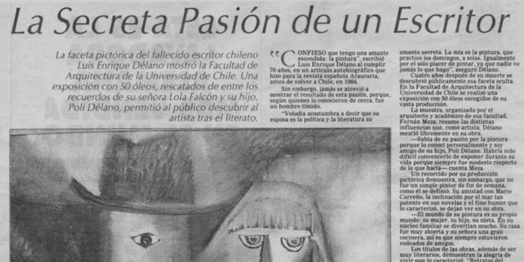 La secreta pasión de un escritor