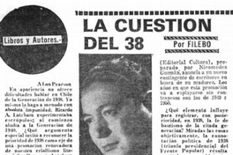 La cuestión del 38