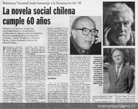 La novela social chilena cumple 60 años : Biblioteca Nacional rinde homenaje a la Generación del 38