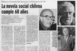 La novela social chilena cumple 60 años : Biblioteca Nacional rinde homenaje a la Generación del 38