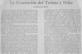 La Generación del treinta y ocho