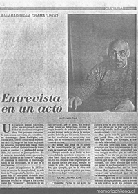 Entrevista en un acto