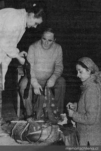 Tennyson Ferrada, Mariela Roi y Rebeca Garrido en Los borrachos de luna, montaje de 1986