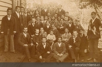 Alumnos de la Escuela Normal de Valdivia, 1895