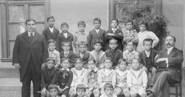 Alumnos de la Escuela Superior nº 13, 1914