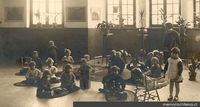 Jardín infantil de la Escuela nº 1 de Niñas, hacia 1905
