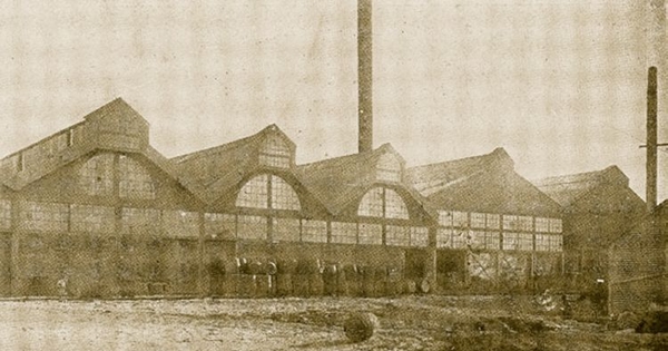 Fábrica de conservas de la Sociedad Frigorífica de Punta Arenas, 1920