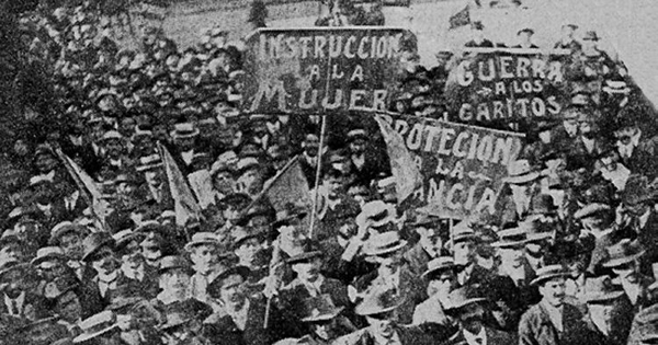 Marcha en conmemoración del 1º de Mayo, 1912