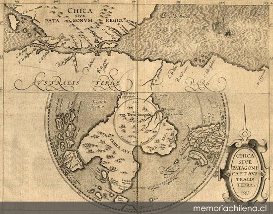 Chica sive Patagonia et Australis Terra, 1597