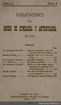 Segundo viaje a la Tierra del Fuego : informe del jefe de sección