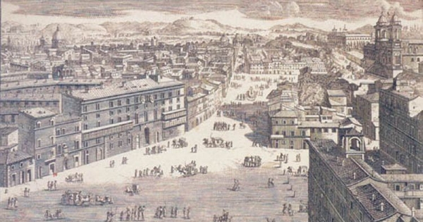 Piazza Spagna, Roma, siglo 17