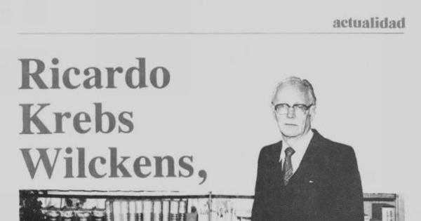 Ricardo Krebs Wilckens, Premio Nacional de Historia 1982