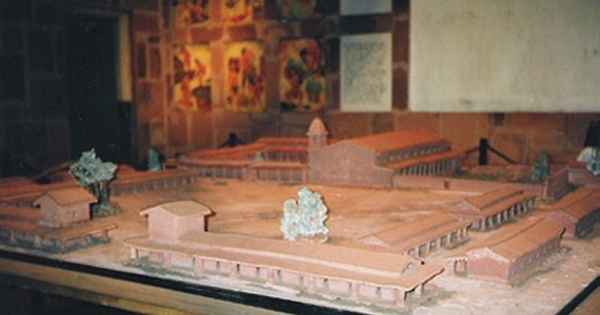 Maqueta de la misión jesuita de San Ignacio Miní (Argentina)