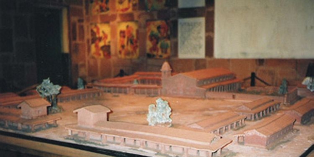 Maqueta de la misión jesuita de San Ignacio Miní (Argentina)