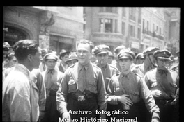 Jorge González von Marées junto a un grupo de jovenes nacistas, 1940