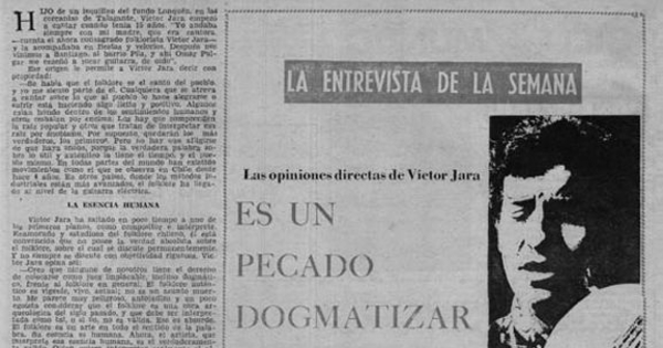 Es un pecado dogmatizar sobre el folclor