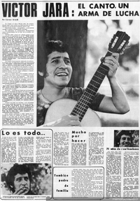 Víctor Jara : el canto, un arma de lucha