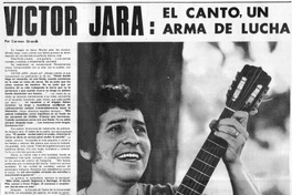 Víctor Jara : el canto, un arma de lucha