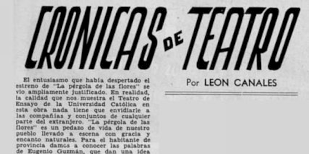 Crónicas de teatro