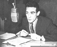 César Antonio Santis en radio Corporación, 1966