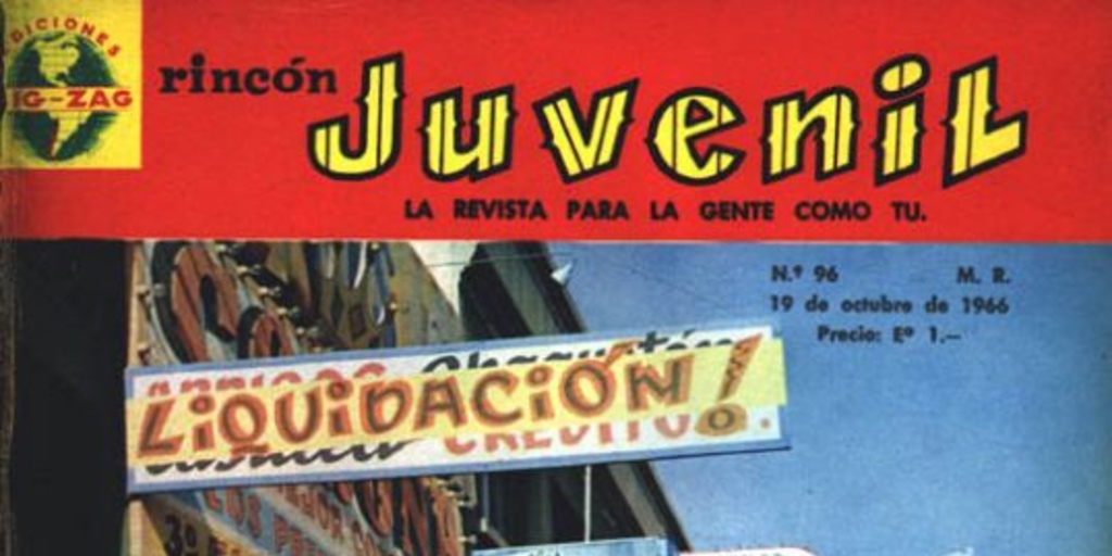 Rincón juvenil : n° 96, 19 de octubre de 1966