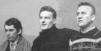 Rolando Alarcón, Angel Parra y Patricio Manns, ca. 1972