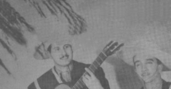 Los Quincheros, ensayando en radio Minería, 1946